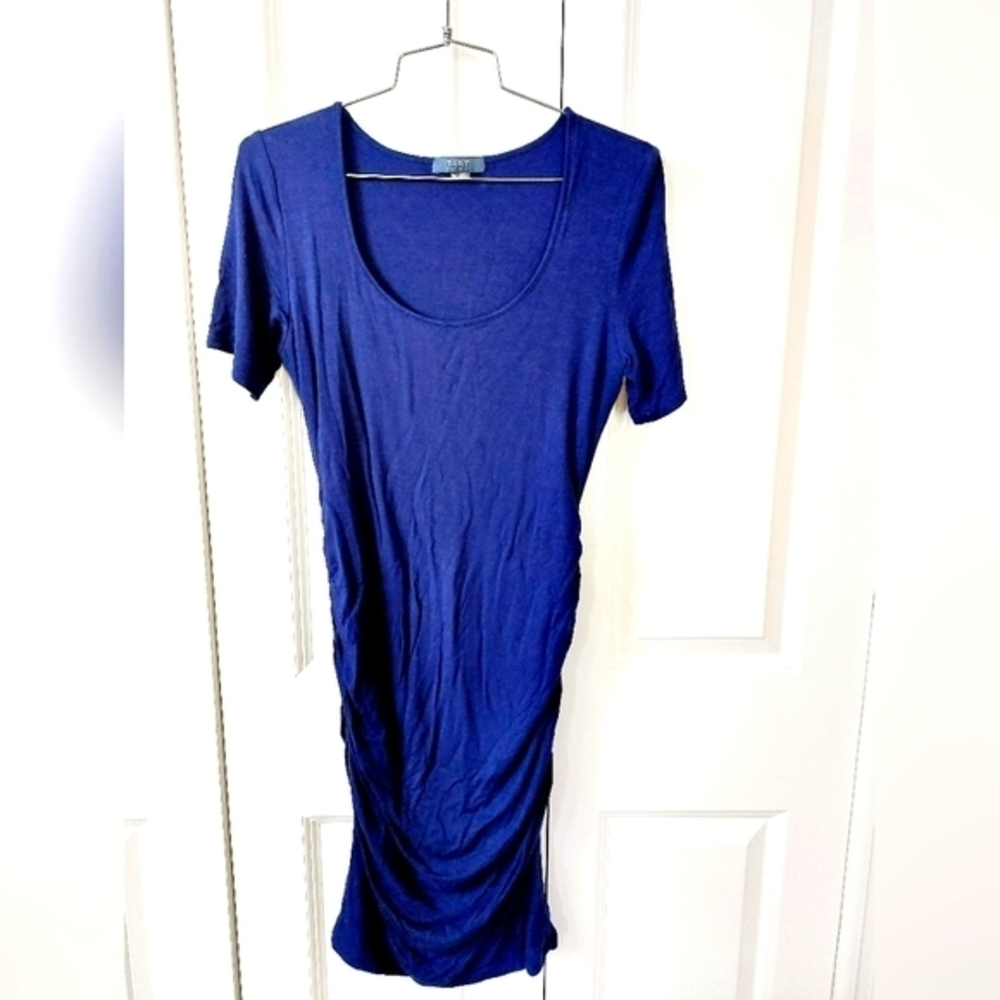 Royal Blue Maternity Dress Bodycon Sexy Form-fitting Tart Size Small